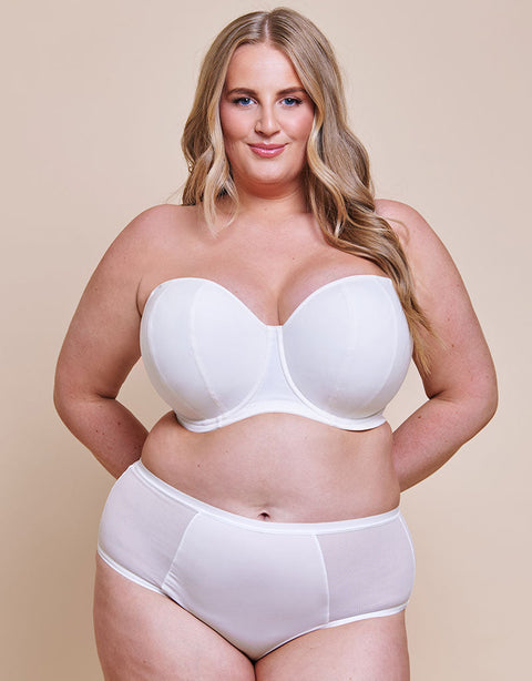 Curvy Kate Luxe Strapless Multiway Bra Pearl Ivory – Curvy Kate UK