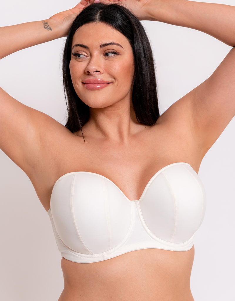 Curvy Kate Luxe Strapless Bra Pearl Ivory – Curvy Kate UK