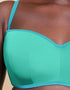 Curvy Kate Minimalist Bandeau Strapless Multiway Bikini Top Aqua