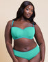 Curvy Kate Minimalist Bandeau Strapless Multiway Bikini Top Aqua