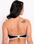 Curvy Kate Minimalist Bandeau Strapless Multiway Bikini Top Black/White