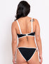 Curvy Kate Minimalist Bandeau Strapless Multiway Bikini Top Black/White