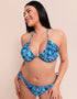 Curvy Kate Mykonos String Multiway Bikini Top Blue Print