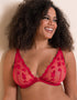 Curvy Kate Pucker Up Deep Plunge Bra Lipstick Red