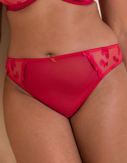 Curvy Kate Pucker Up Brazilian Brief Lipstick Red