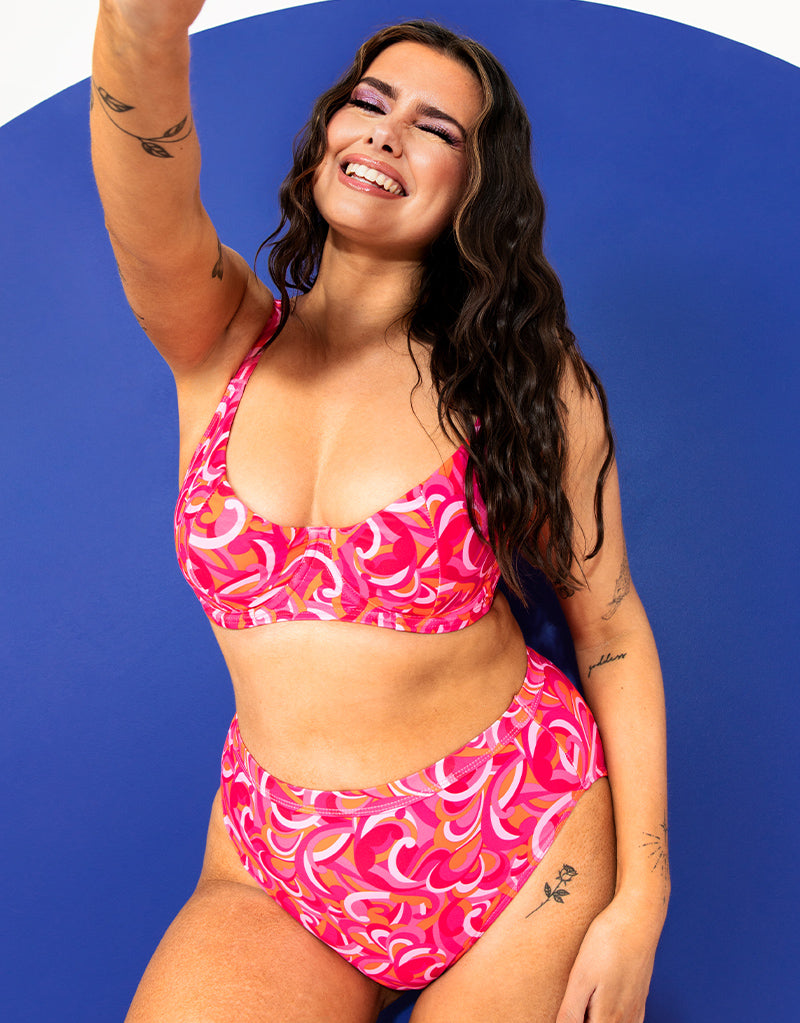 Curvy Kate Retro Wave Balcony Bikini Print Mix – Curvy Kate UK