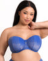 Curvy Kate Sapphire Seas Bandeau Bikini Top Blue Sparkle