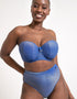 Curvy Kate Sapphire Seas High Waist Bikini Brief Blue Sparkle