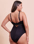 Curvy Kate Siren Seas Non-Wired Plunge Swimsuit Black
