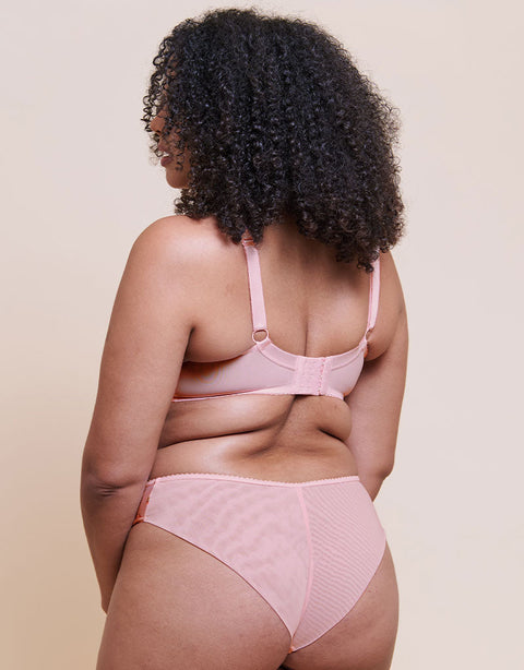 Curvy Kate Spellbound Printed Balcony Bra Blush Floral Print – Curvy ...