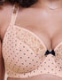 Curvy Kate Spellbound Printed Balcony Bra Cream Polka Dot Print