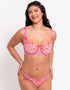 Curvy Kate Strawberry Crush Brazilian Brief Pink Multi