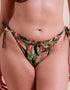 Curvy Kate Sunset Palm String Bikini Brief Palm Print