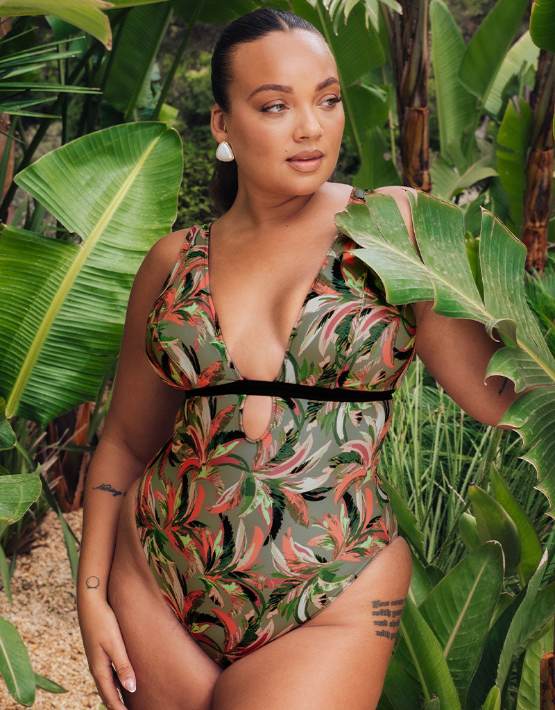 Sunset Palm Reversible Non Wired Multiway Swimsuit