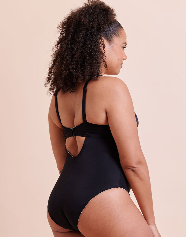 Curvy Kate Sunset Palm Reversible Non-Wired Multiway Swimsuit Palm Print