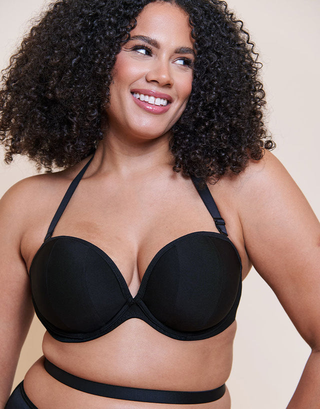 Curvy Kate Superhero Multiway Padded Plunge Bra Black