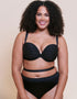 Curvy Kate Superhero Multiway Padded Plunge Bra Black