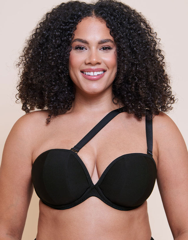 Curvy Kate Superhero Multiway Padded Plunge Bra Black