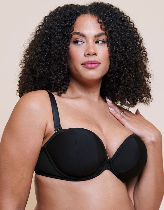 Curvy Kate Superhero Multiway Padded Plunge Bra Black