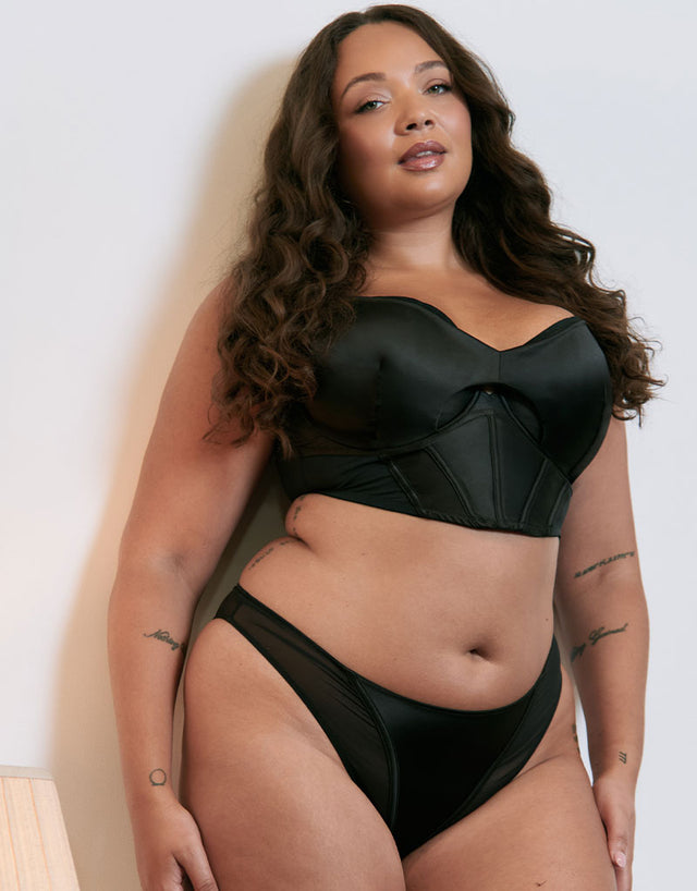 Curvy Kate Unapologetic Brazilian Brief Black