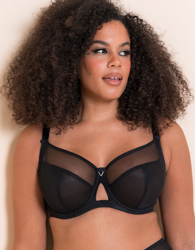 Curvy Kate Victory Side Support Balcony Bra Black