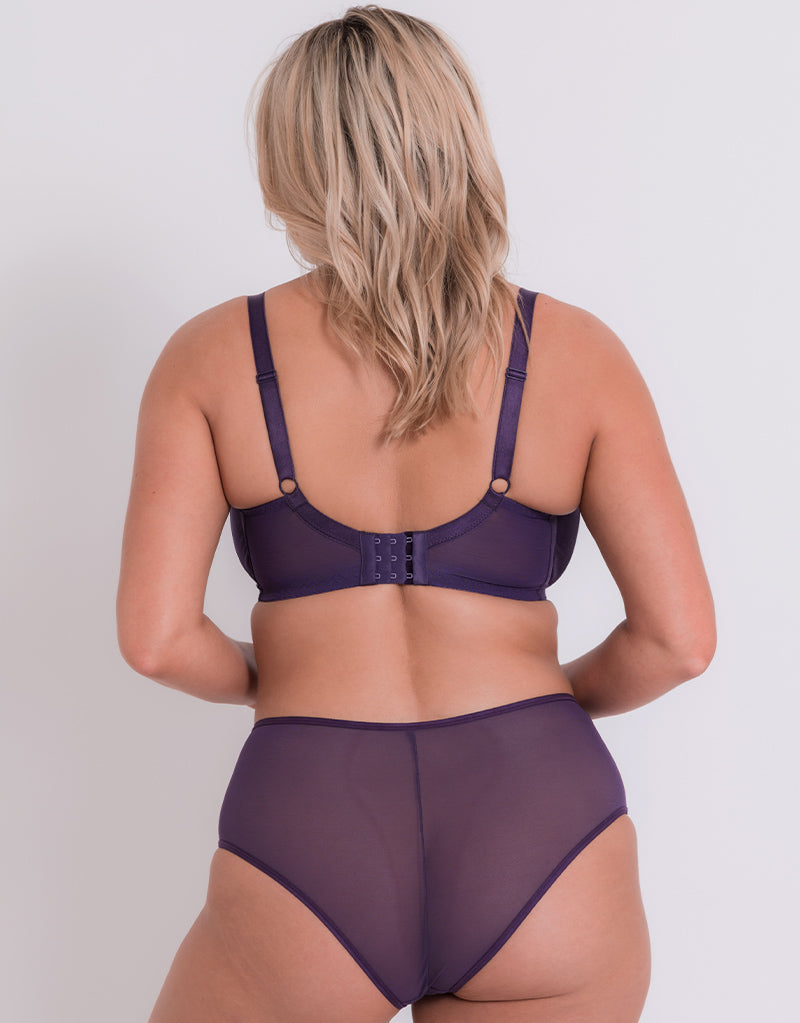 Purple outlet bra set