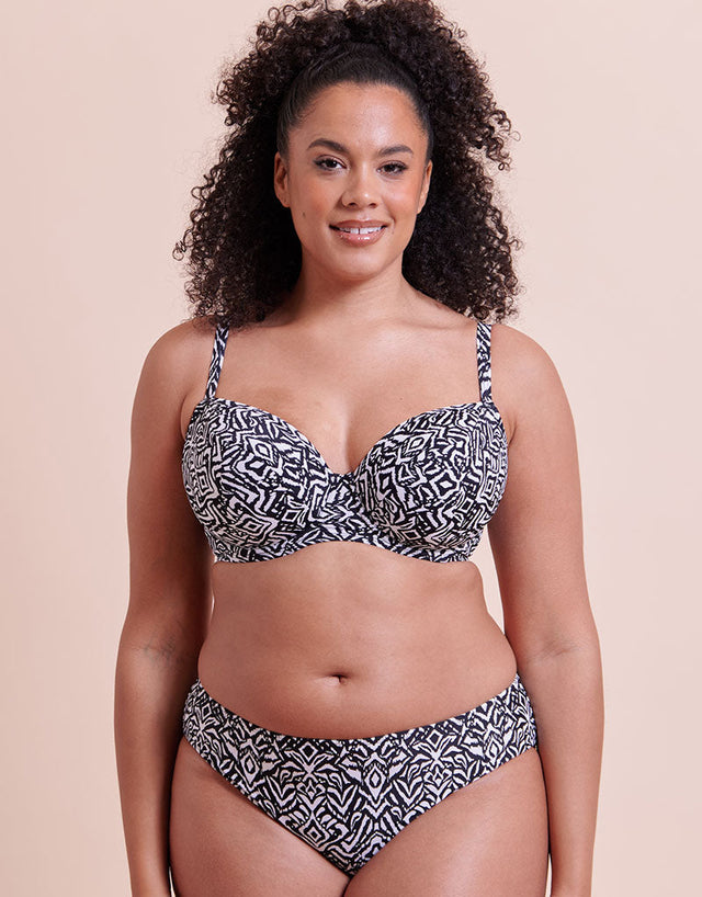 Curvy Kate Wild Horizon Bikini Brief Black Print