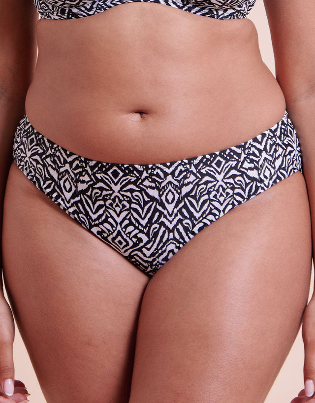 Curvy Kate Wild Horizon Bikini Brief Black Print