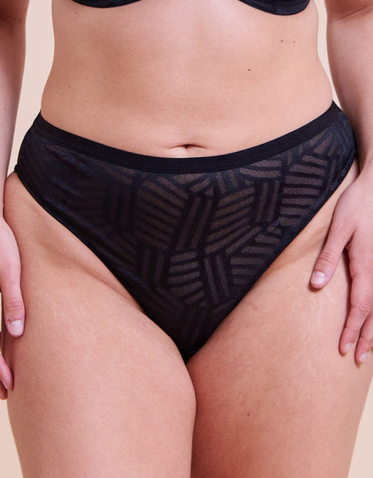 Curvy Kate WonderFull Vibe High Leg Brief Black