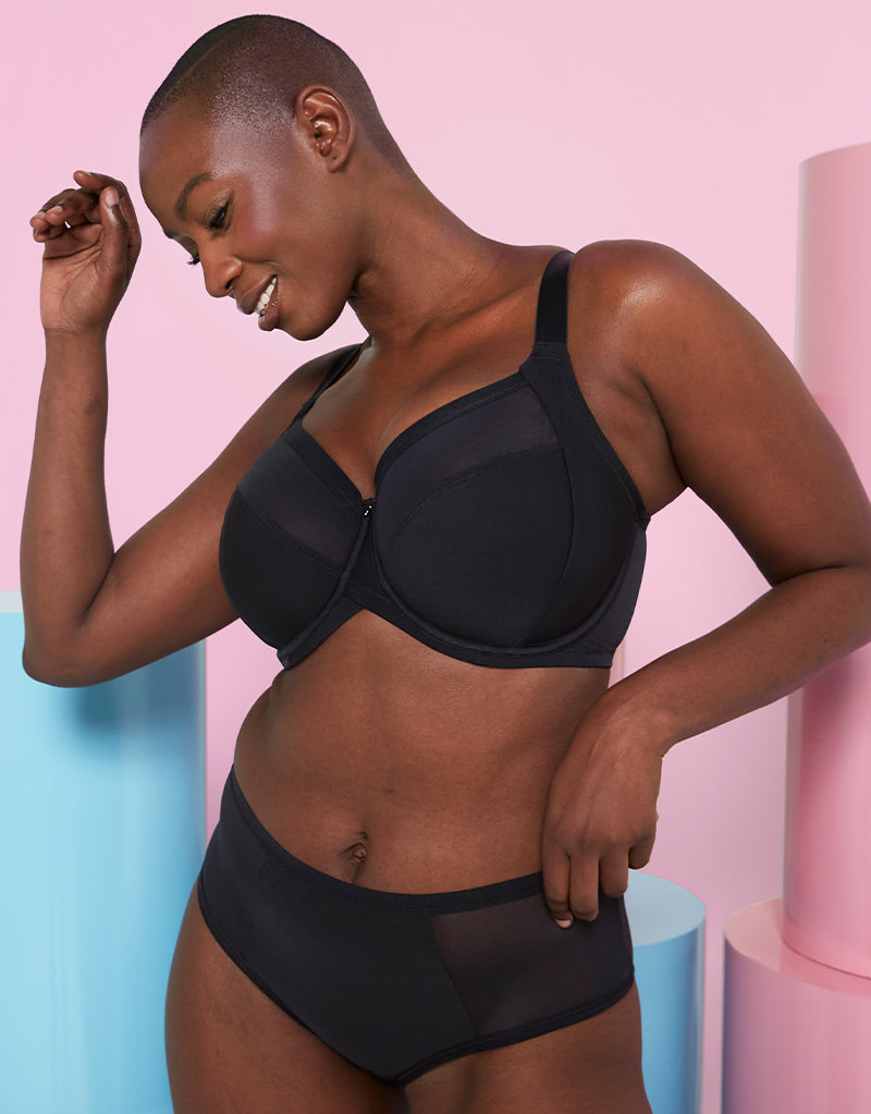 Curvy Kate WonderFully Full Cup Side Support Bra Black Curvy Kate UK