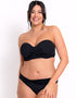 Curvy Kate Wrapsody Bandeau Bikini Top Black