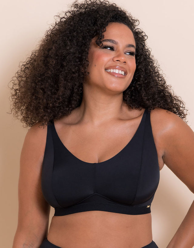 Curvy Kate Zen Non-Wired Bralette Black