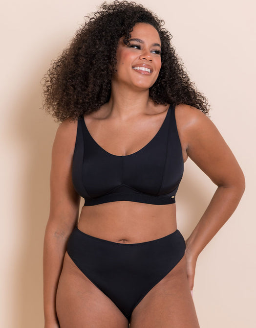 Curvy Kate Zen Non-Wired Bralette Black