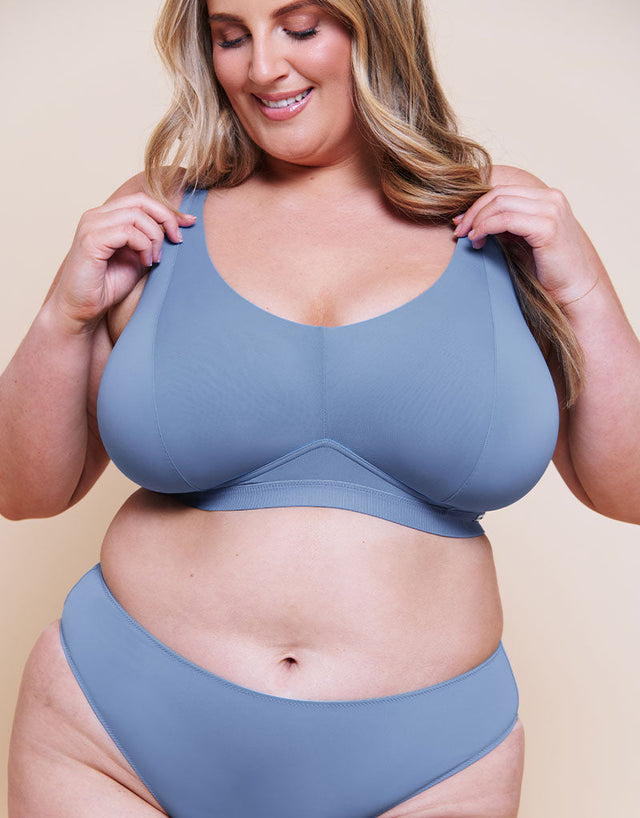 Curvy Kate Zen Non-Wired Bralette Blue