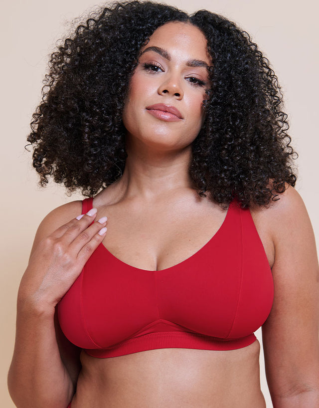Curvy Kate Zen Non-Wired Bralette Red