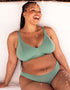 Curvy Kate Zen Non-Wired Bralette Sage Green