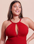 Curvy Kate Zip Tide Non-Wired Multiway Swimsuit Red