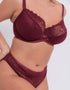 Curvy Kate Lace Daze Balcony Bra Claret