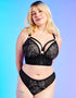 Curvy Kate Non-Stop Superplunge Longline Bra Black/Pink