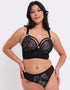 Curvy Kate Non-Stop Superplunge Longline Bra Black/Pink