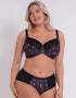 Curvy Kate WonderFully Full Cup Side Support Bra Black Floral
