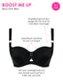 Curvy Kate Boost Me Up Padded Balcony Bra Black