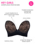 Curvy Kate Hey Girls SuperPlunge Strapless Multiway Bra Black/Latte