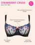 Curvy Kate Strawberry Crush Balcony Bra Black Multi