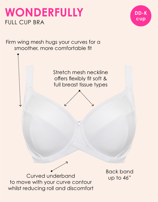 Curvy Kate WonderFully Full Cup Side Support Bra White
