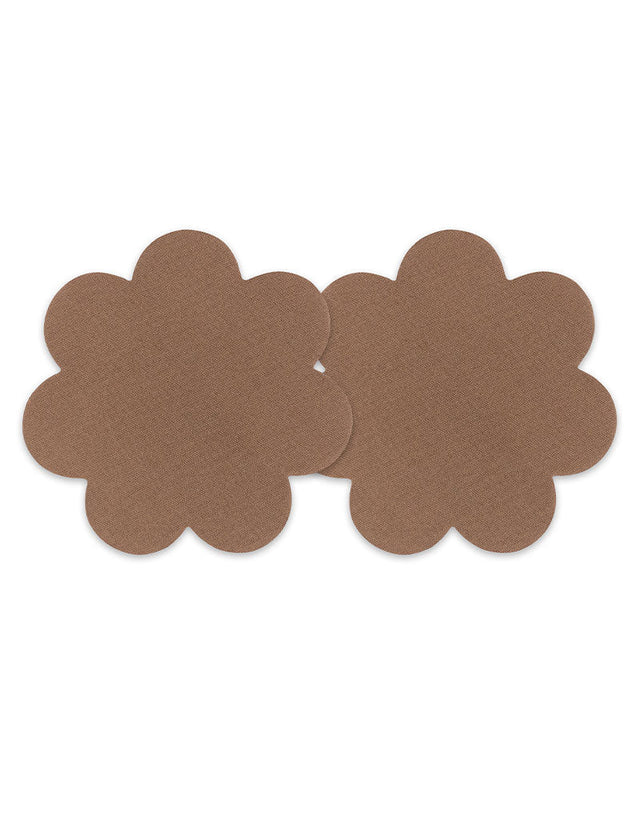 Magic Secret Fabric Nipple Covers x6 Pairs Mocha Brown