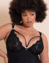 Scantilly Embrace Wired Deep Plunge Chemise Black
