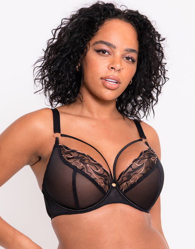 Scantilly Fascinate Plunge Bra Black