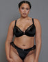 Scantilly Glamour Puss Superplunge Padded Plunge Bra Black