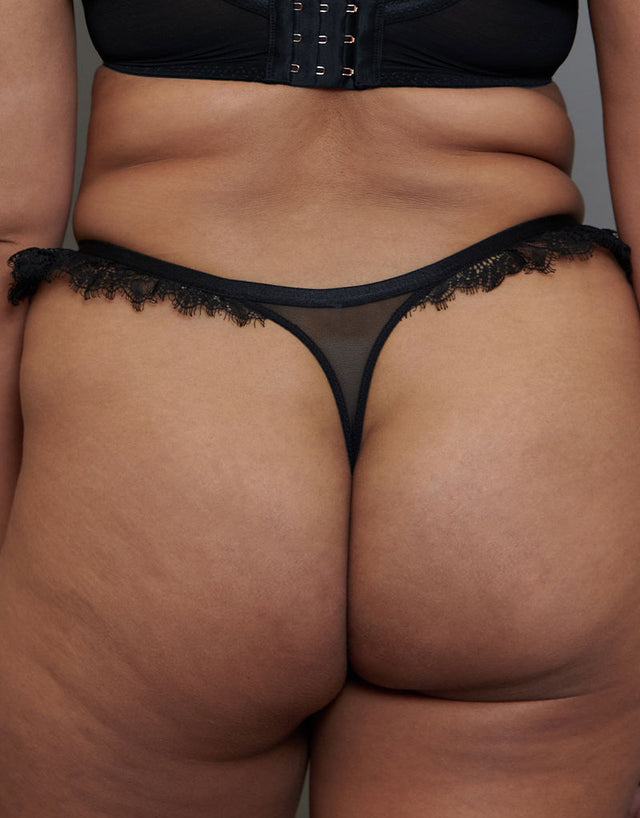 Scantilly Glamour Puss Thong Black